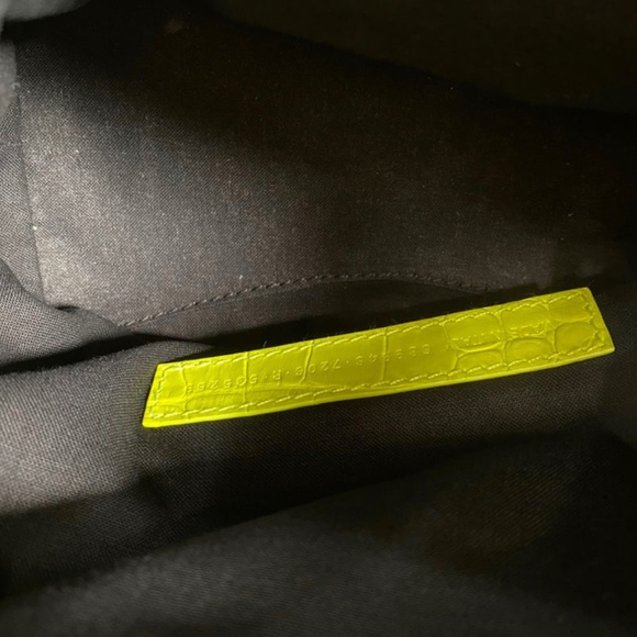 Authentic Pre-Owned Balenciaga XS Neon Classic Croc-Embossed Hobo - Picture 15 of 15